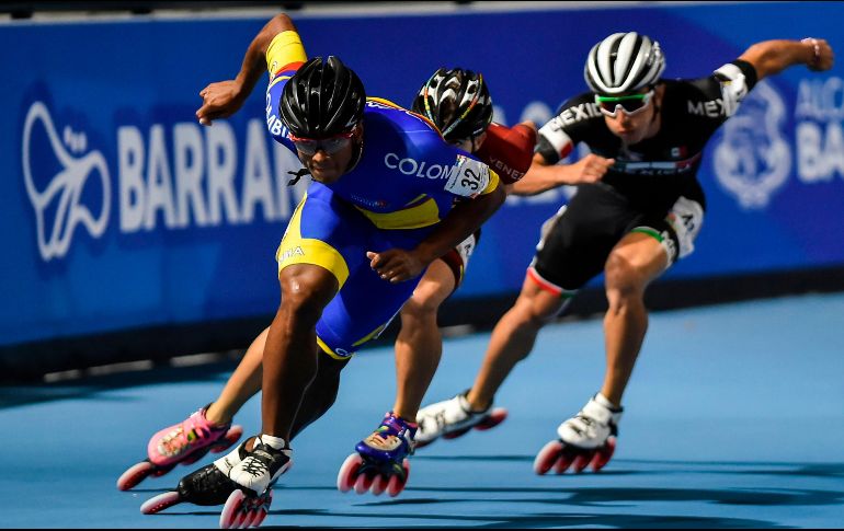 El colombiano Edwin Estrada y el venezolano Sebastián Guzmán se llevaron oro y plata respectivamente. AFP / L. Robayo