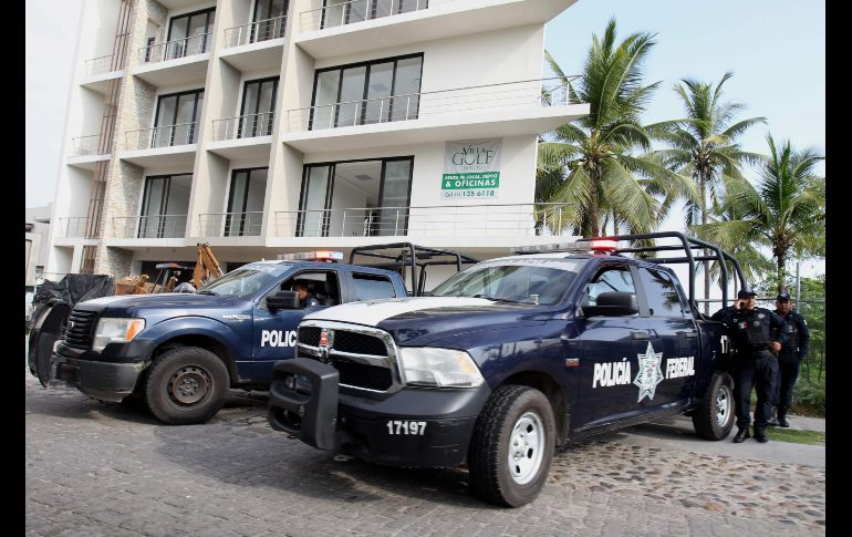 Policías federales se unen al operativo de vigilancia. Al encuentro asisten el Presidente Enrique Peña Nieto y los mandatarios de Colombia, Juan Manuel Santos, de Perú, Martín Vizcarra y de Chile, Sebastián Piñera.