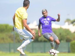 El tricolor mundialista en Rusia 2018 abre el marcador frente al club de la Liga de Honra (Segunda División de Portugal). FACEBOOK / FC Porto