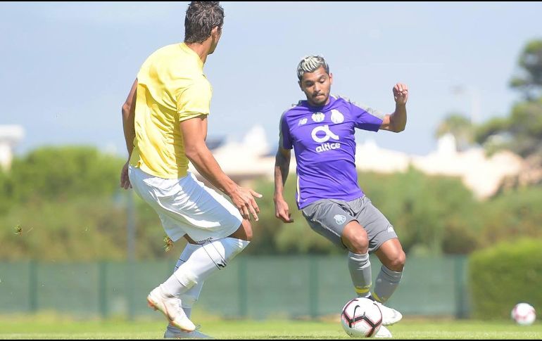 El tricolor mundialista en Rusia 2018 abre el marcador frente al club de la Liga de Honra (Segunda División de Portugal). FACEBOOK / FC Porto