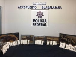 Localizaron y aseguraron con el apoyo de sensores caninos, 30 paquetes confeccionados en plástico transparente. ESPECIAL/