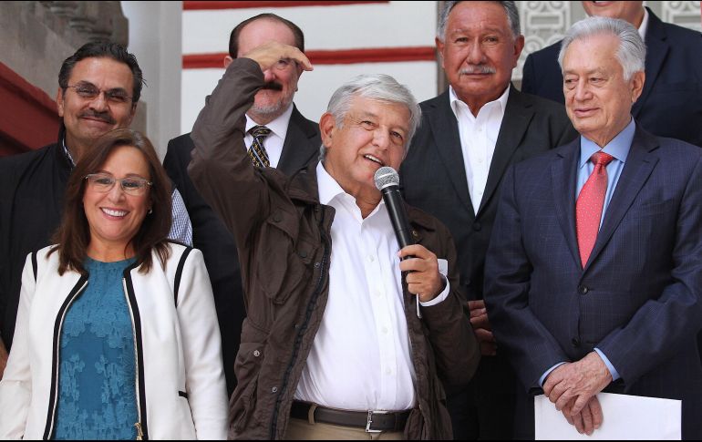 Rocío Nahle (i) será la titular de la Secretaría de Energía, Octavio Romero Oropeza (i) ocupará la Dirección General de Pemex y Manuel Bartlett (d) estará al frente de la CFE. NTX / I. Hernández