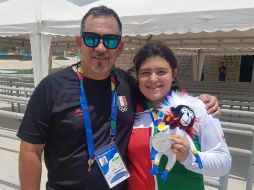 Tras la polémica, la mexicana asciende al segundo lugar con un tiempo final de 39.268 segundos y ocho puntos. TWITTER / @CONADE
