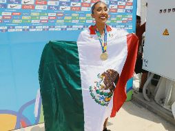 Joana Jiménez consiguió oro en natación artística y con su presea México llegó a 200 medallas en la justa centroamericana y del Caribe. CONADEA