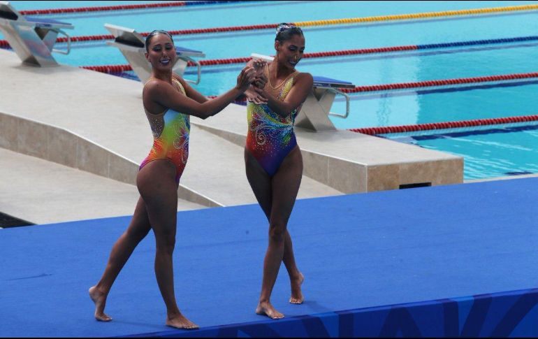 El equipo de las “sirenas” mexicanas superaron a las competidoras de Colombia y Venezuela. TWITTER / @CONADE