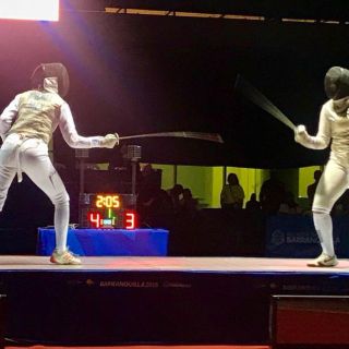 Nataly Michel consigue plata para México en esgrima de JCC 2018