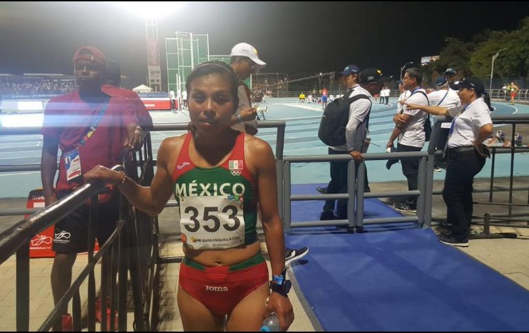 VIaney de la Rosa registró 34:10.75. TWITTER / @CONADE