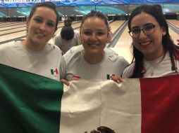 Miriam Zetter, Lilia Robles y Sandra Góngora sumaron 3,919 puntos. TWITTER / @CONADE