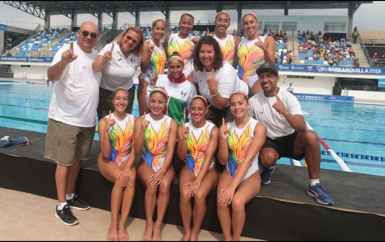 El conjunto está formado por Karem Achach, Joana Jiménez, Teresa Alonso, Luisa Rodríguez, Amaya Velásquez, Regina Alferez, Jessica Sobrino, Ana Soto y Wendy Mayor. TWITTER / @CONADE