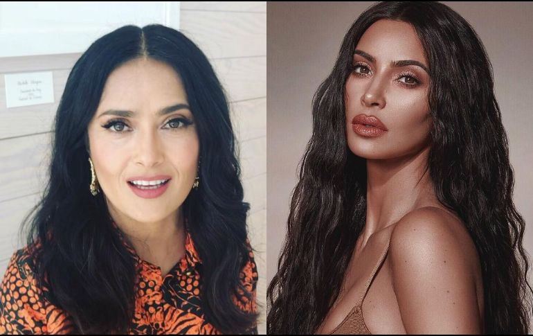 Kim contó que cuando iba a ir a una graduación no sabía que vestir y buscó el aspecto de Salma. ESPECIAL /