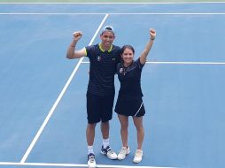 La dupla tricolor cayó en el primer set y luego remontó con marcadores de 3-6, 6-3 y 10-3. TWITTER / @CONADE