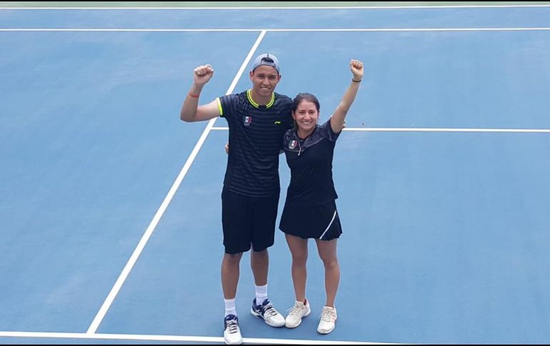 La dupla tricolor cayó en el primer set y luego remontó con marcadores de 3-6, 6-3 y 10-3. TWITTER / @CONADE