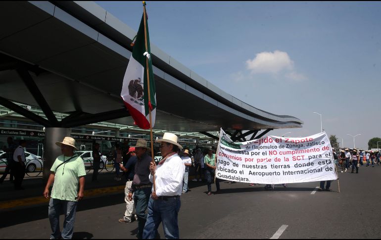 De acuerdo con lo señalado por la empresa, el aeropuerto cuenta con medidas cautelares que impiden que los ejidatarios “tomen” parte de las instalaciones y sólo buscan “engañar a la opinión pública”. EL INFORMADOR / ARCHIVO