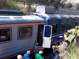 El accidente ya ha sido atendido por el Cuerpo de Bomberos. AP /
