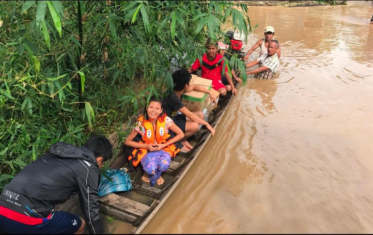 En la región de Bago, 94 mil damnificados se alojan en 157 centros de desplazados. AFP/S. Kyaw