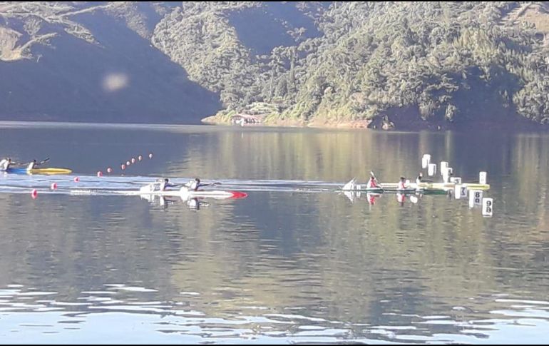 Las mexicanas participaron en la prueba de K2 - 500 metros, con un tiempo de 1:44.87. TWITTER / @COM_Mexico