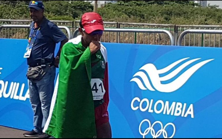 El de Nanchital, Veracruz, se impuso en una desgastante competencia a los locales Jorge Armando Ruiz y José Leonardo Montaño. TWITTER / @CONADE