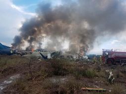 Autoridades aclaran que las personas se encuentran fuera de peligro por el accidente de la aeronave. NTX/ ESPECIAL