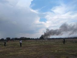 El avión de Aeroméxico se accidentó en la tarde del martes al intentar despegar del Aeropuerto Guadalupe Victoria de Durango. EFE/ ESPECIAL