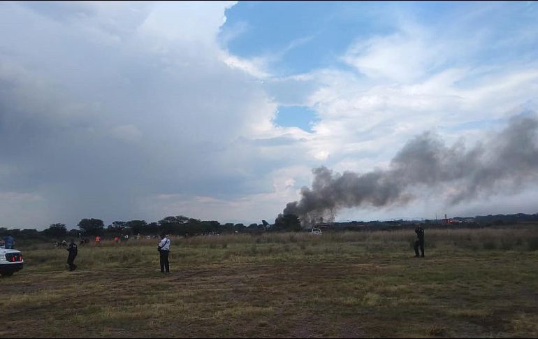 El avión de Aeroméxico se accidentó en la tarde del martes al intentar despegar del Aeropuerto Guadalupe Victoria de Durango. EFE/ ESPECIAL