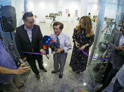 Carlos Crotté. Nada le impidió al creador estar presente en la inauguración de la exposición. EL INFORMADOR/A. Camacho