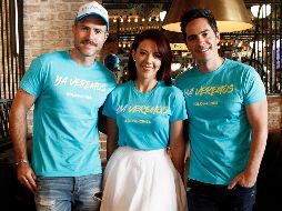 Fernanda Castillo, Mauricio Ochmann y Erik Hayser, actores. EL INFORMADOR/A. Camacho