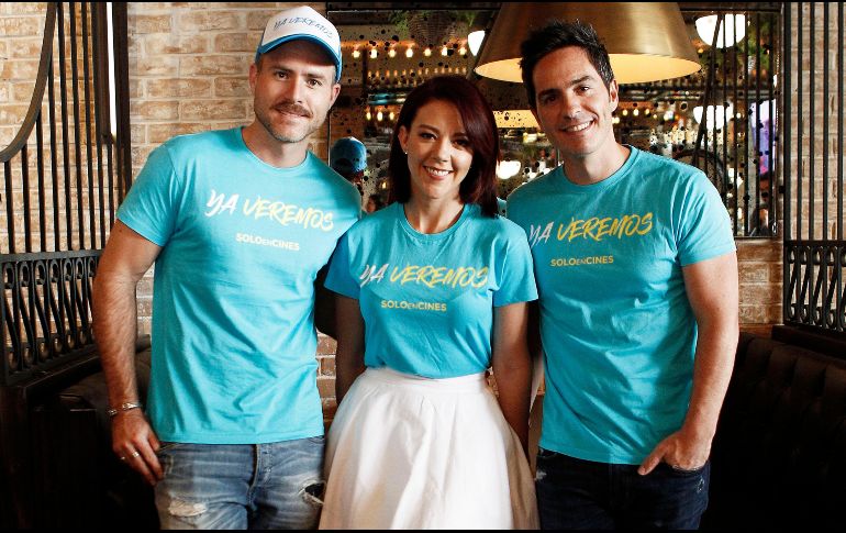 Fernanda Castillo, Mauricio Ochmann y Erik Hayser, actores. EL INFORMADOR/A. Camacho