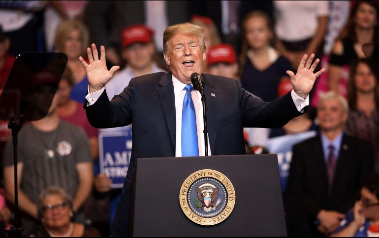 Trump nuevamente realizó polémicas declaraciones a través de las redes sociales. AFP