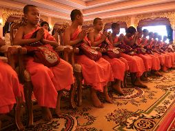 La ceremonia tuvo lugar en el templo Phra That Doi Wao, en la provincia de Chiang Rai. AFP/L Suwanrumpha