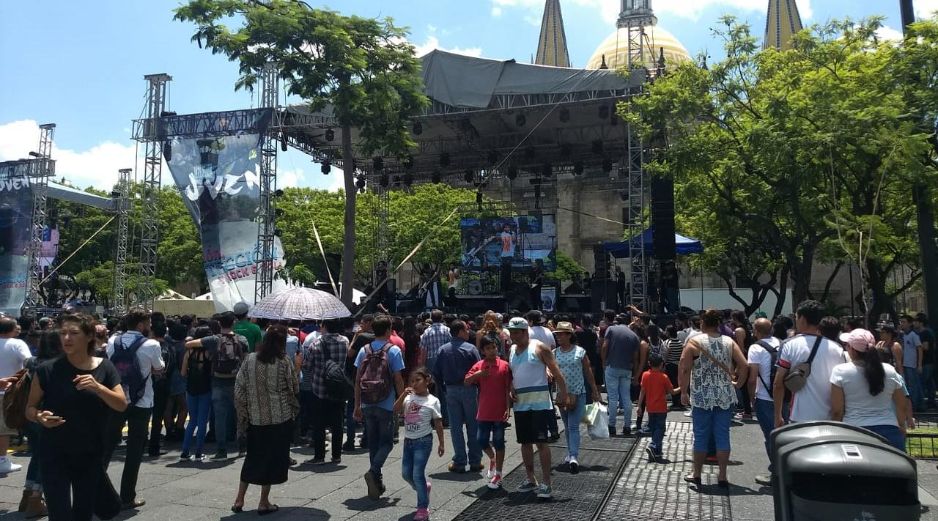 Hasta el momento se reporta la presencia de unas 300 personas en el festival. ESPECIAL / Bomberos de Guadalajara