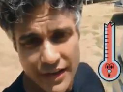 Jaime Camil. El actor durante la filmación en Vallarta. TWITTER