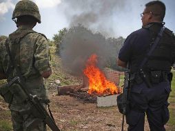 Cocaína, mariguana y opio estuvieron entre las drogas destruidas. SUN/Archivo