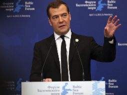 Dmitri Medvédev, primer ministro, emitió las declaraciones en una entrevista emitida por la radio Kommersat FM. EFE/ARCHIVO
