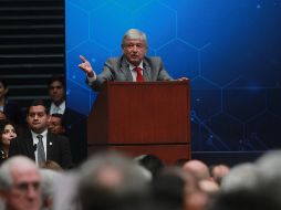 El virtual presidente electo asegura que México se convertirá en una potencia y así nadie amenazará al país con cerrar fronteras o construir muros. NTX / J. Espinosa