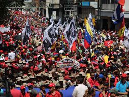 Manifestantes en Caracas. EFE/M. Gutiérrez