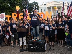 O'Donnell pronuncia un discurso ante los asistentes. AP/N. Kamm