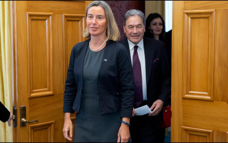 Mogherini argumentó que Teherán ha cumplido con sus compromisos pactados en el acuerdo nuclear. AP / M. Mitchell