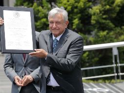 Este miércoles, López Obrador recibió su constancia como presidente electo por parte del Tribunal Electoral del Poder Judicial de la Federación (TEPJF). SUN / L. Cortés