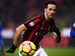 Kalinic marcó seis goles la temporada pasada con el Milán. AFP/ARCHIVO