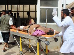 De acuerdo con el Comité Internacional de la Cruz Roja (CICR), sus instalaciones en Saada recibieron a 48 heridos por el ataque. AFP / Stringer