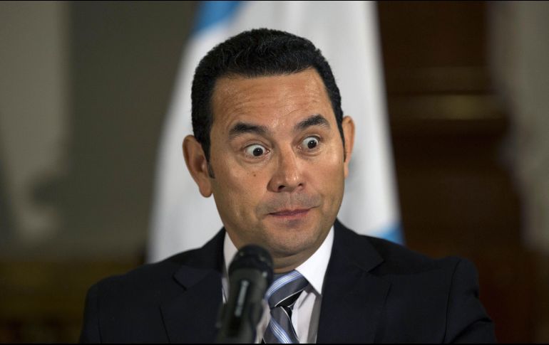 Jafeth Cabrera recordó que desde que el presidente de Guatemala, Jimmy Morales (foto), asumió el cargo hace casi 31 meses, se cuestionó al gobierno por carecer de una hoja de ruta. AP / ARCHIVO