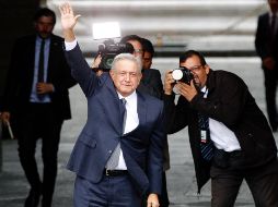 López Obrador se traslada a su casa de transición, donde podría dar un mensaje tras el encuentro con los ministros. NTX / J. Lira