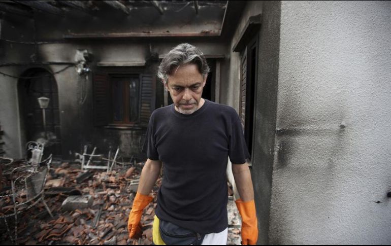 El incendio estalló el 23 de julio en el balneario de Mati cerca de Atenas. AP / ARCHIVO