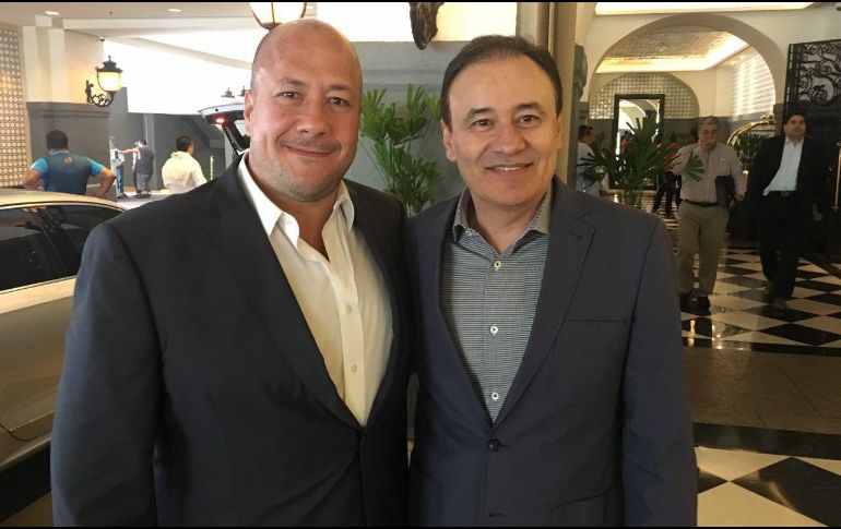 ''Fue una muy buena plática y un paso importante en la agenda de coordinación con el próximo gobierno federal en el tema más importante para Jalisco: la seguridad de los ciudadanos'', dijo Alfaro en Twitter. TWITTER / @EnriqueAlfaroR