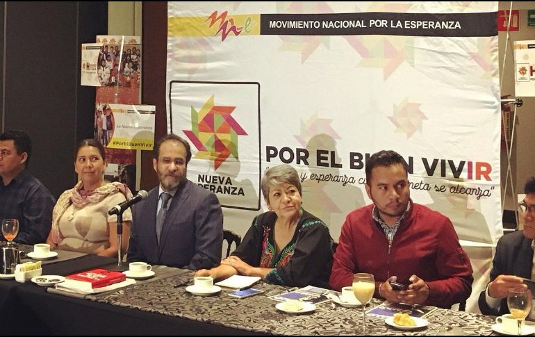 Durante la Asamblea Nacional del MNE, que se llevó a cabo en el Palacio de los Deportes, Bejarano también consideró 