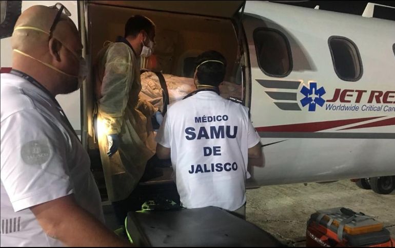 Elizabeth de la Rosa llegó a Guadalajara el pasado 13 de agosto luego de haber renunciado a continuar con el tratamiento en Texas. TWITTER / @AlfonsoPetersen