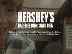 Hershey´s informa que retiró la campaña inmediatamente tras haber transmitido de una manera inadecuada el mensaje publicitario. ESPECIAL / hersheyshacerelbiensabebien.com