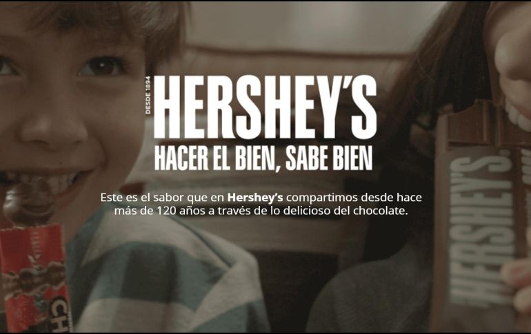 Hershey´s informa que retiró la campaña inmediatamente tras haber transmitido de una manera inadecuada el mensaje publicitario. ESPECIAL / hersheyshacerelbiensabebien.com