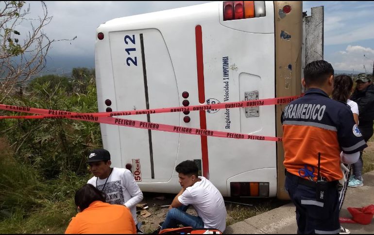 El hecho ocurrió sobre el camino que conduce de Tlajomulco a Lomas de Tejeda, en la calle conocida como Constitución Oriente. ESPECIAL / Protección Civil Jalisco
