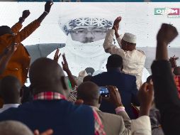 Simpatizantes de Ibrahim Boubacar Keita celebran su triunfo en los comicios. AFP/I. Sanogo